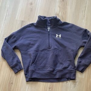 Under armour speckled crop quarter zip